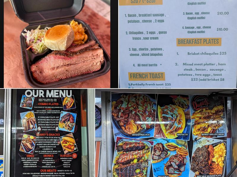 Daniel's Backyard BBQ Menu