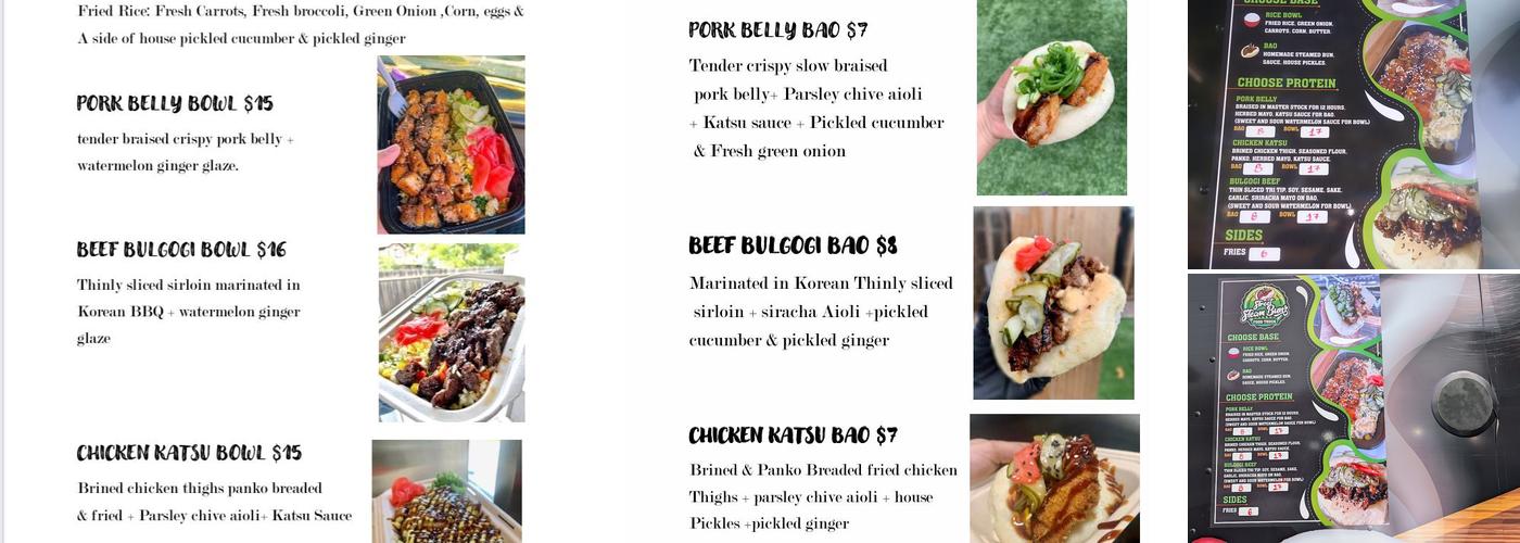 Street Steam Bunz Menu