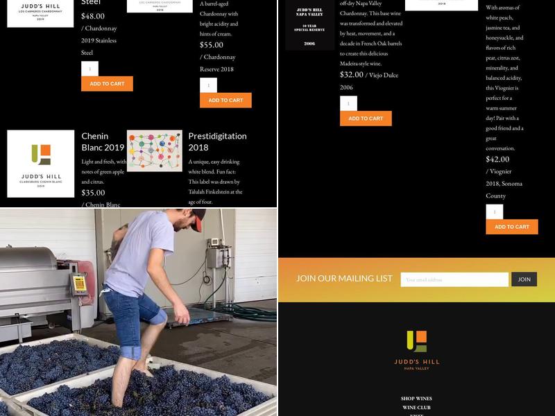 Judd's Hill Winery & MicroCrush Menu