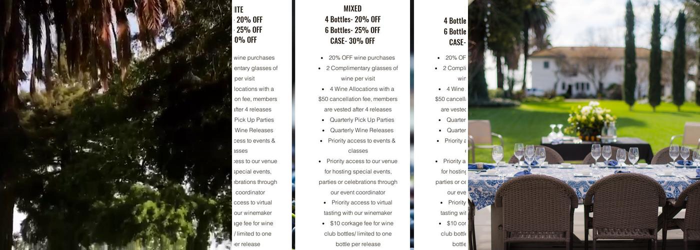 Durst Winery & Estate Menu