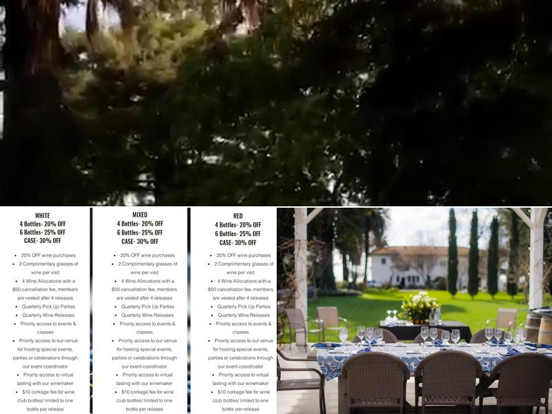 Durst Winery & Estate Menu