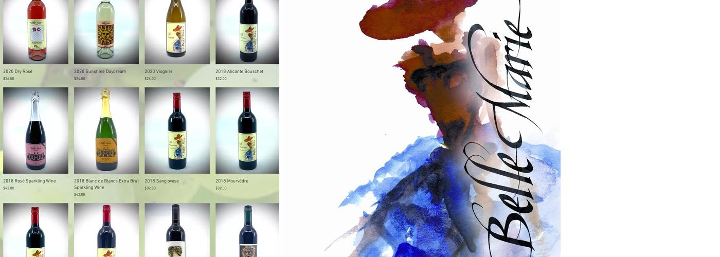Belle Marie Winery Menu
