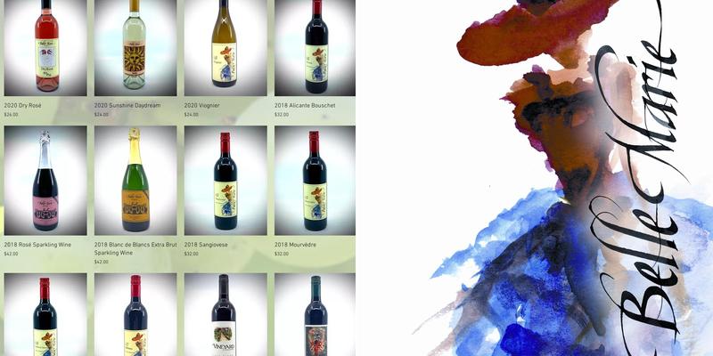 Belle Marie Winery Menu