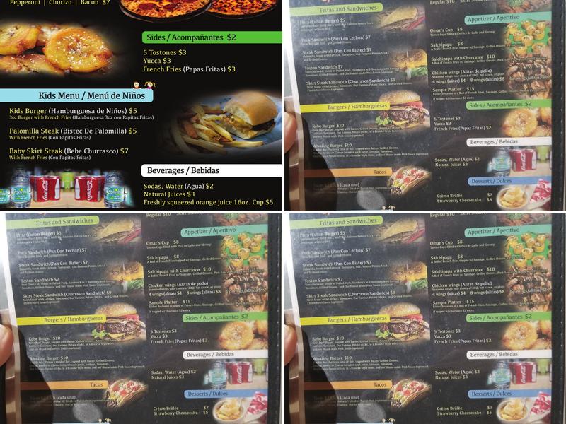 Chimichurri Grill Menu