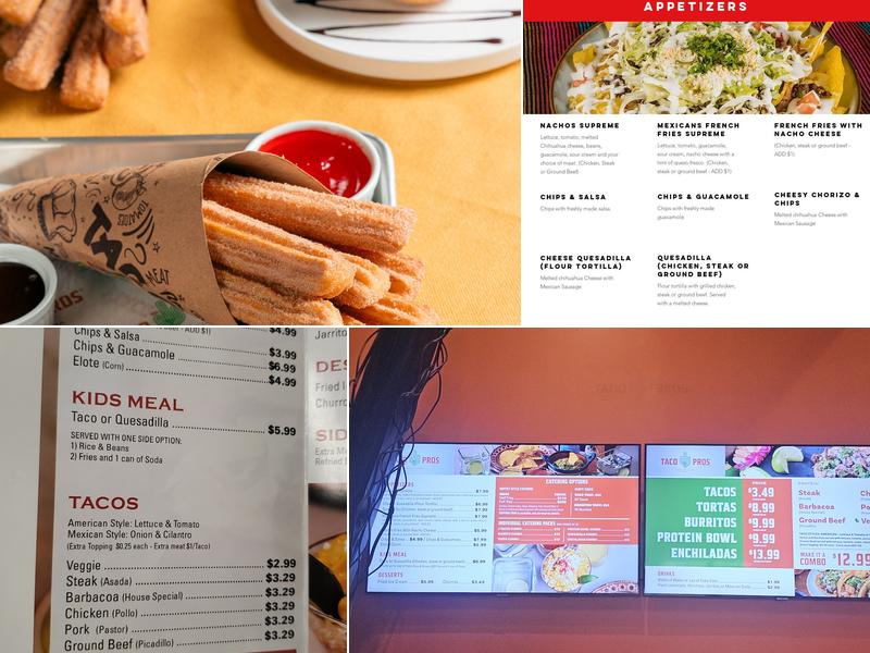 Taco Pros - Mexican Cocina (River West) Menu