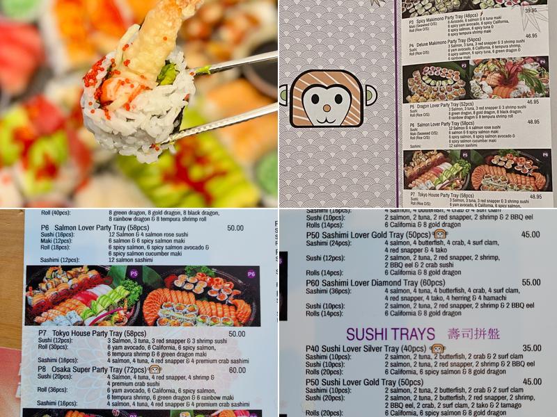 Monkey Sushi Menu