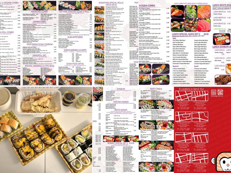 Monkey Sushi Menu