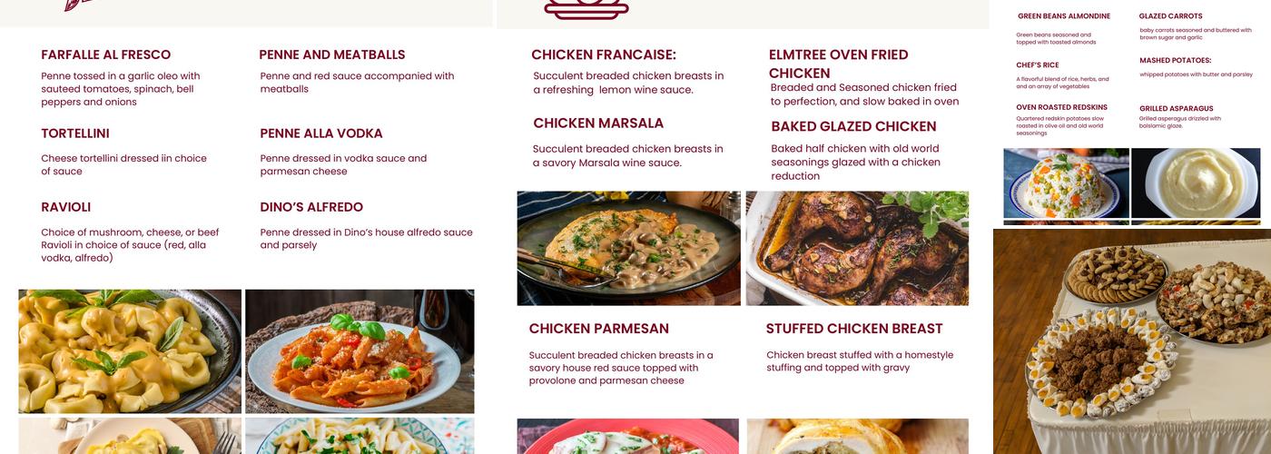 Elmtree Catering Menu