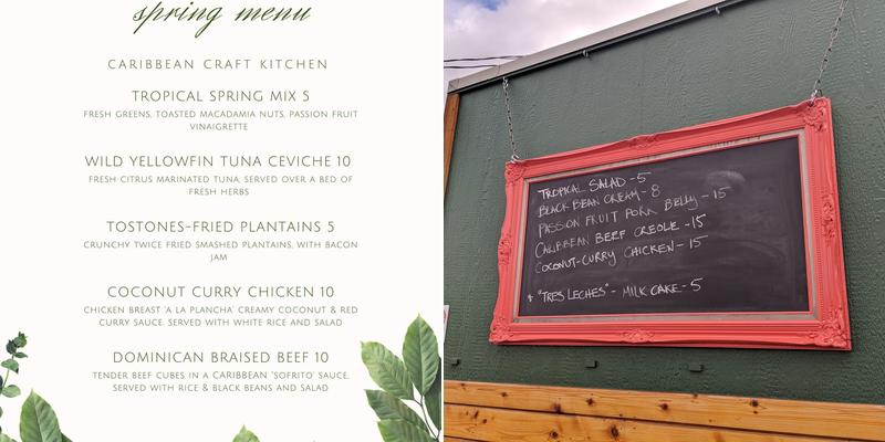Haas Caribbean Craft Kitchen Menu