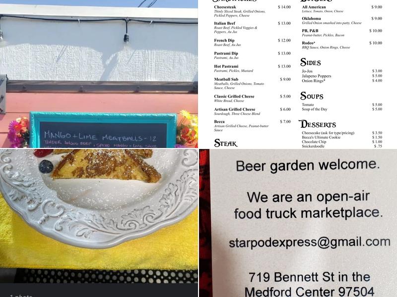 Star Food Truck Marketplace Menu