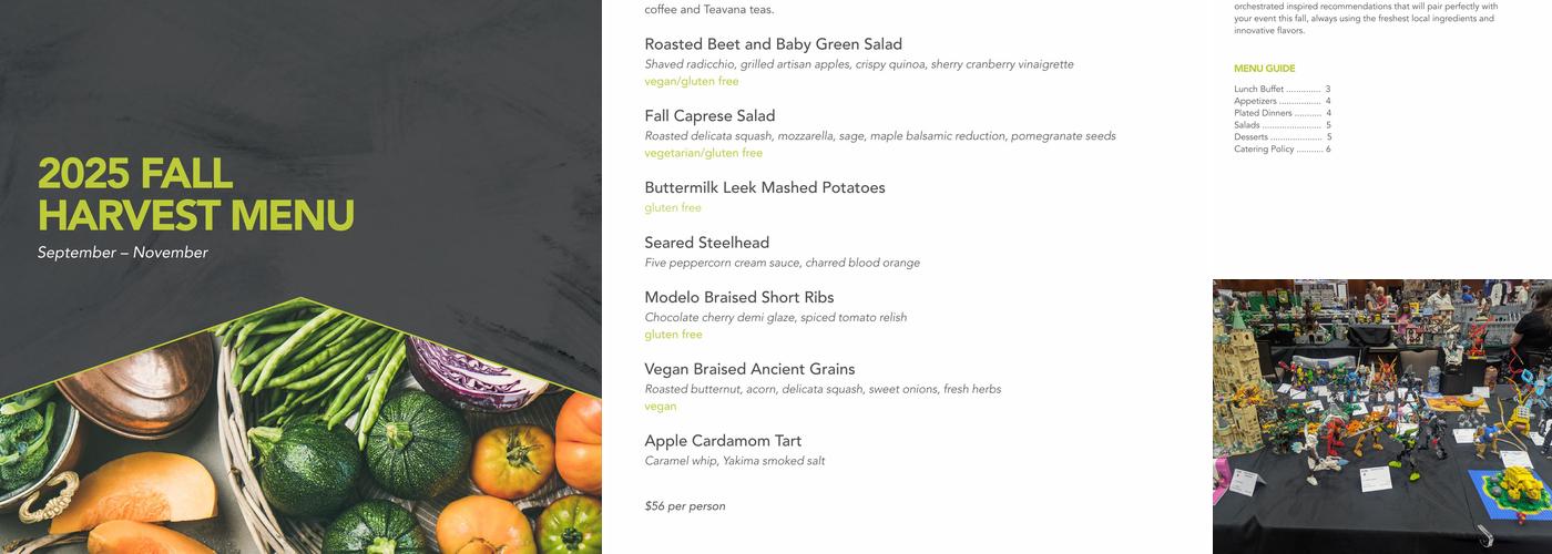 Meydenbauer Center Menu