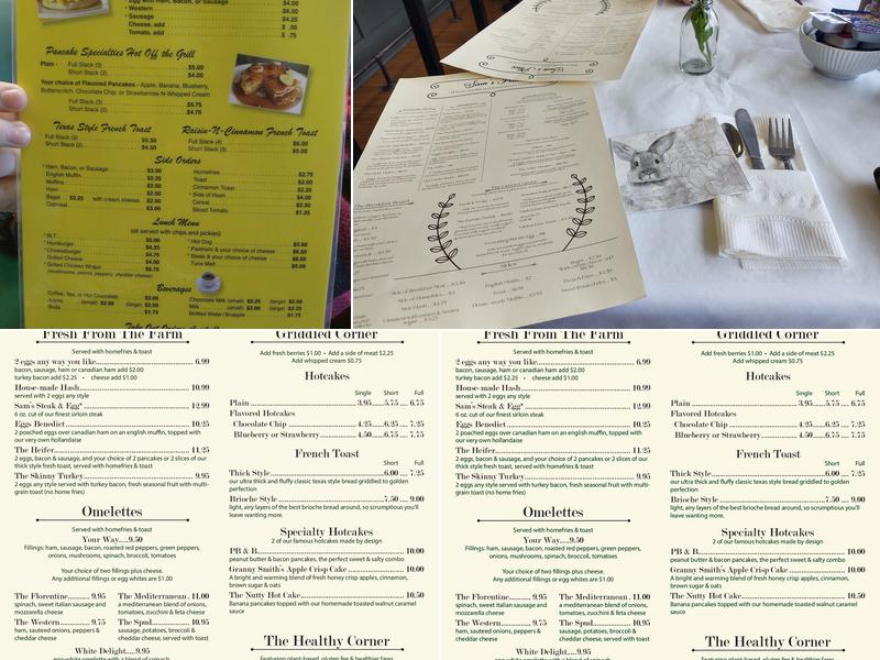 Sam's Place Menu