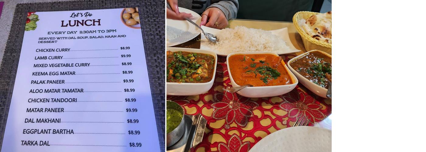 Victor's Indian Palace Menu