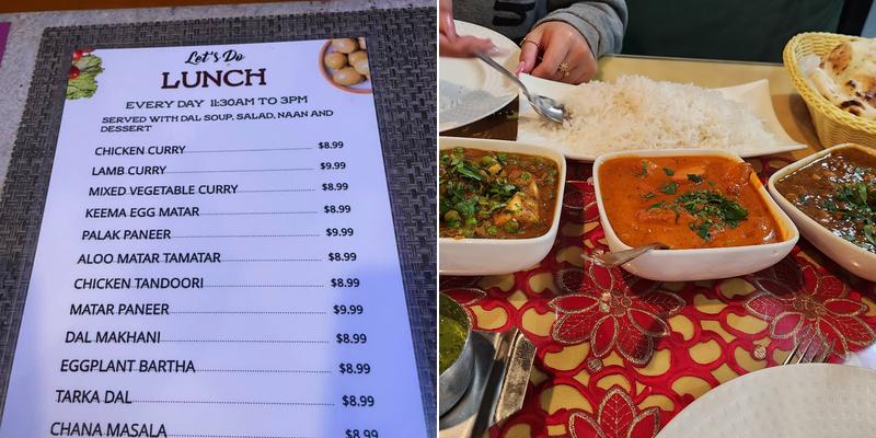 Victor's Indian Palace Menu