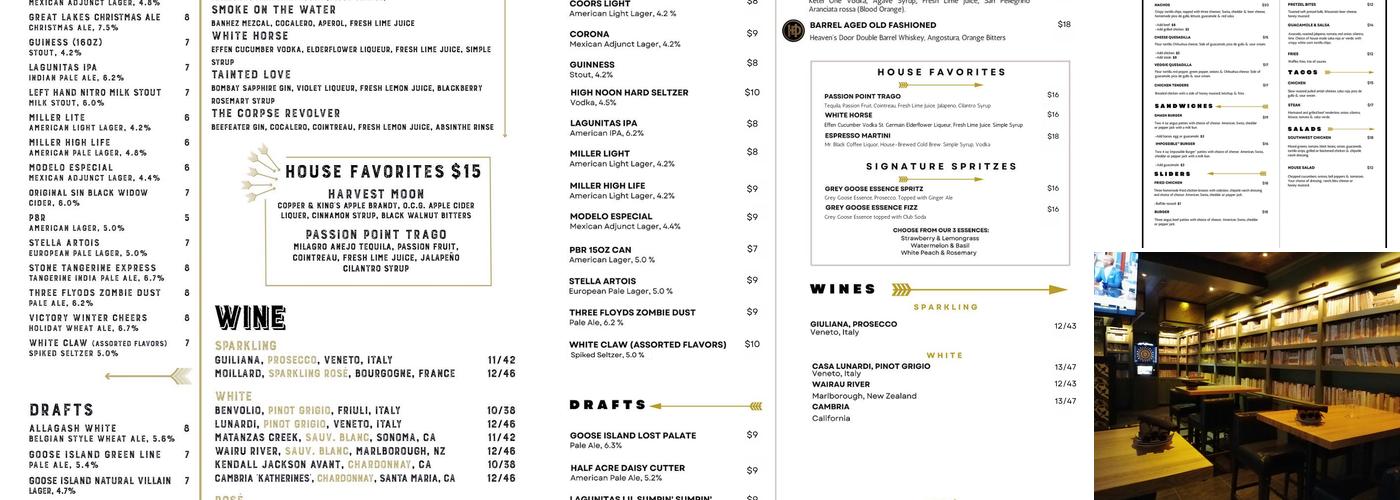 Point & Feather Menu
