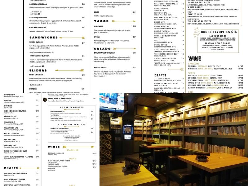 Point & Feather Menu