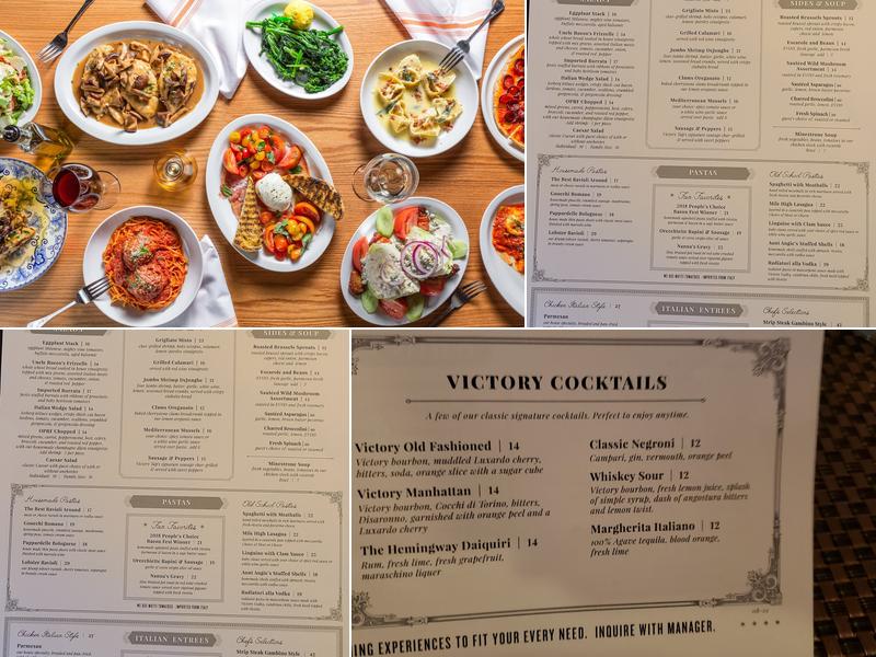 Victory Italian | Oak Park Menu