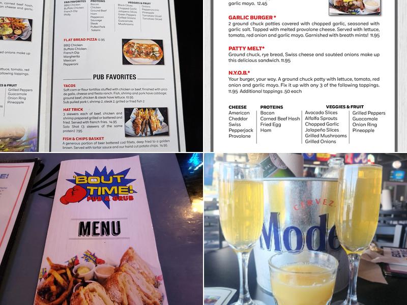 Bout Time Pub & Grub Menu