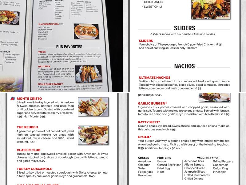 Bout Time Pub & Grub Menu