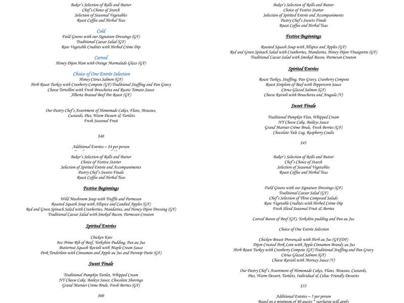 The Other Side Sports Pub Menu