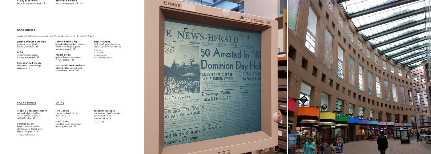 Library Square Tower Shops & Food Menu