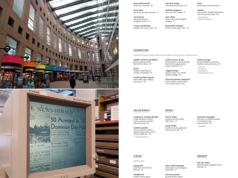 Library Square Tower Shops & Food Menu