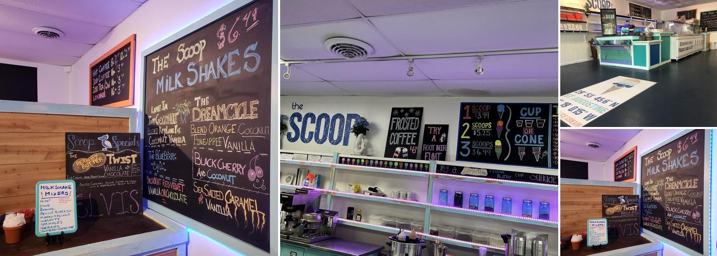 The St. Augustine Scoop Menu