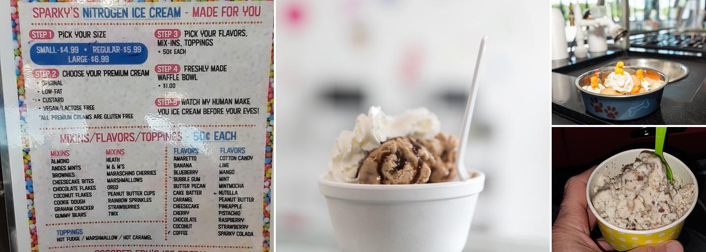 Sparky's Sweet Treats Menu