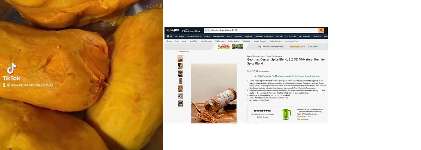 Georgia's Sweet Potato Pie Company Menu