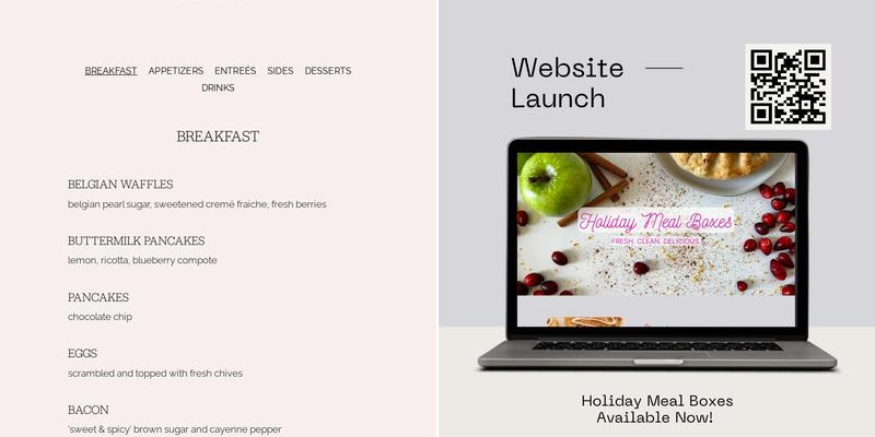 Platinum Private Chef LLC Menu