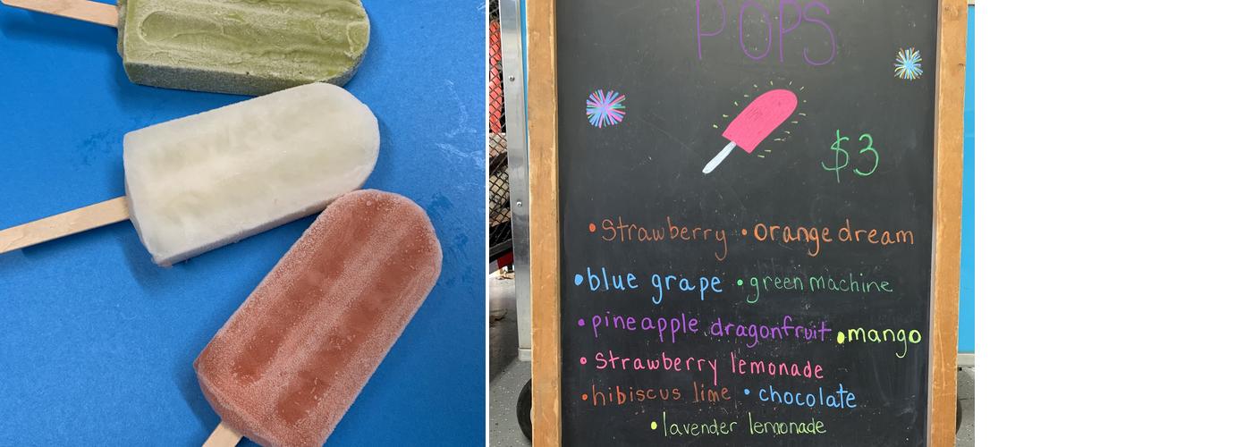 Oxsicles Popsicles Menu