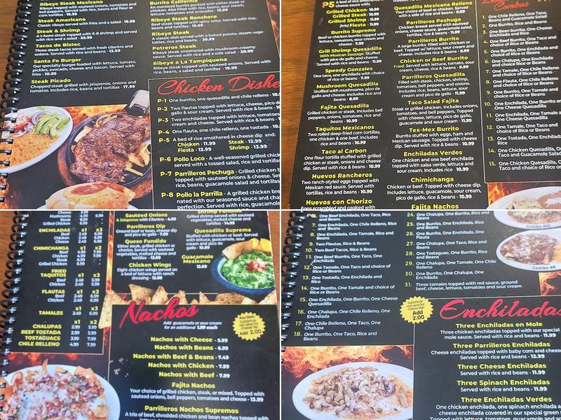 Los Parrilleros Menu