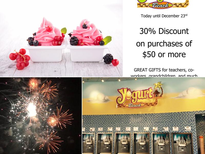 Yogurt Beach Hwy 50 Menu