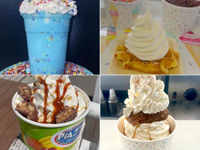 Piazza Ice cream Menu