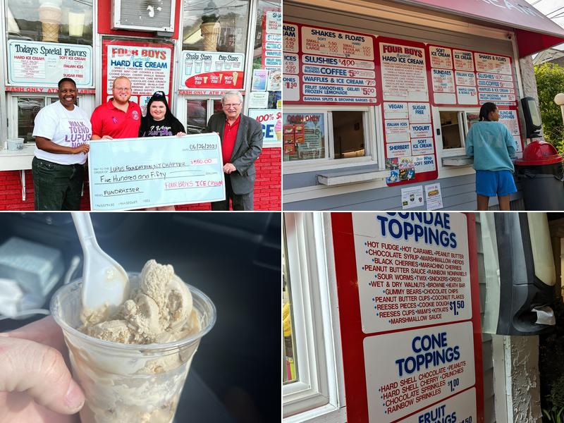 Four Boys Ice Cream Menu