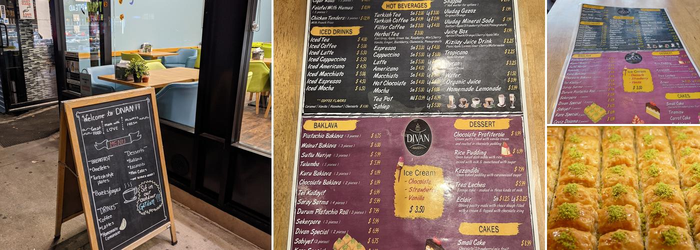 Divan Bakery Menu