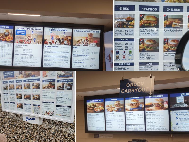 Culver’s Menu