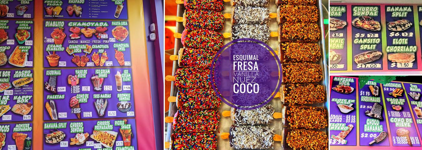 Michoacana Creamery Menu