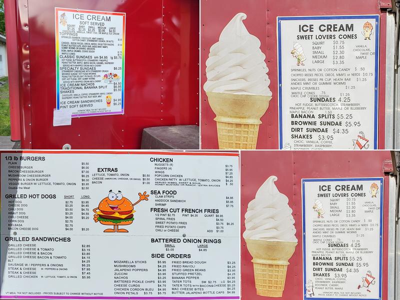 M&B Snack Bar Menu