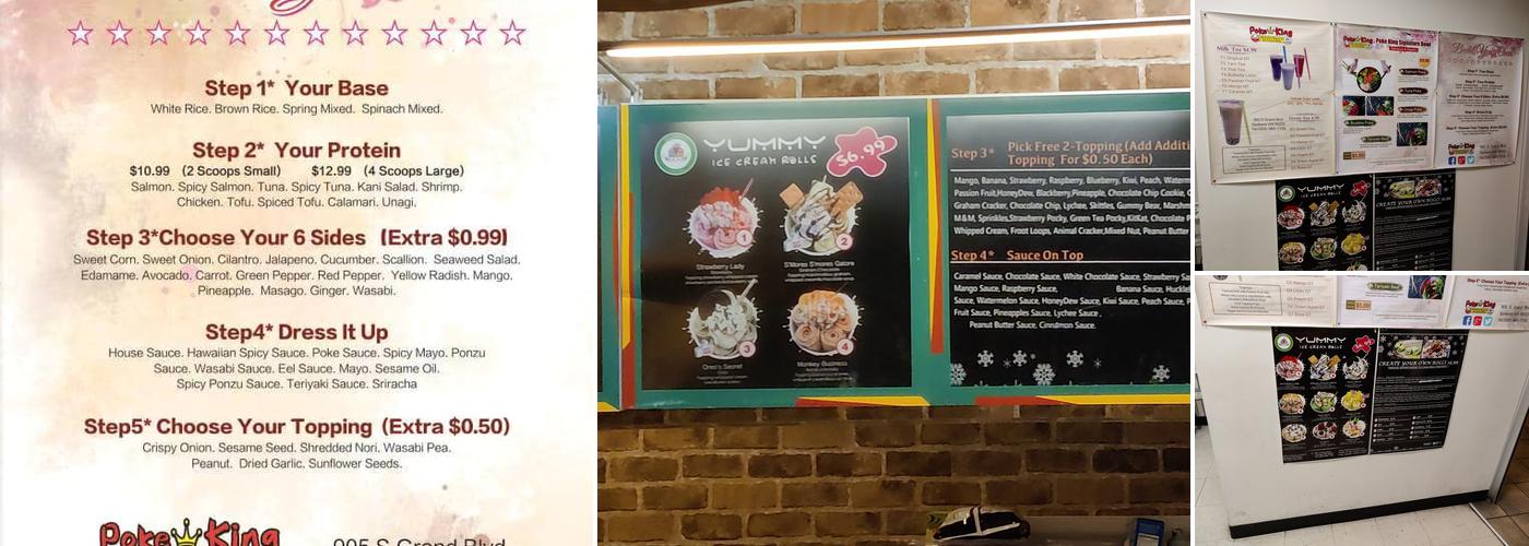Poke King Menu