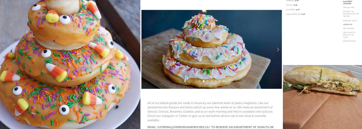 Farrow Sandwiches Jasper Ave Menu