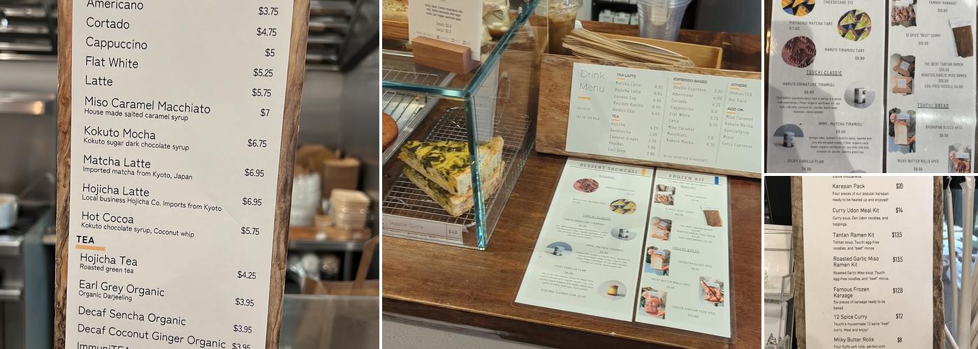 Tsuchi Cafe Menu