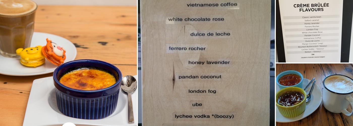 Craque [de] Créme Menu