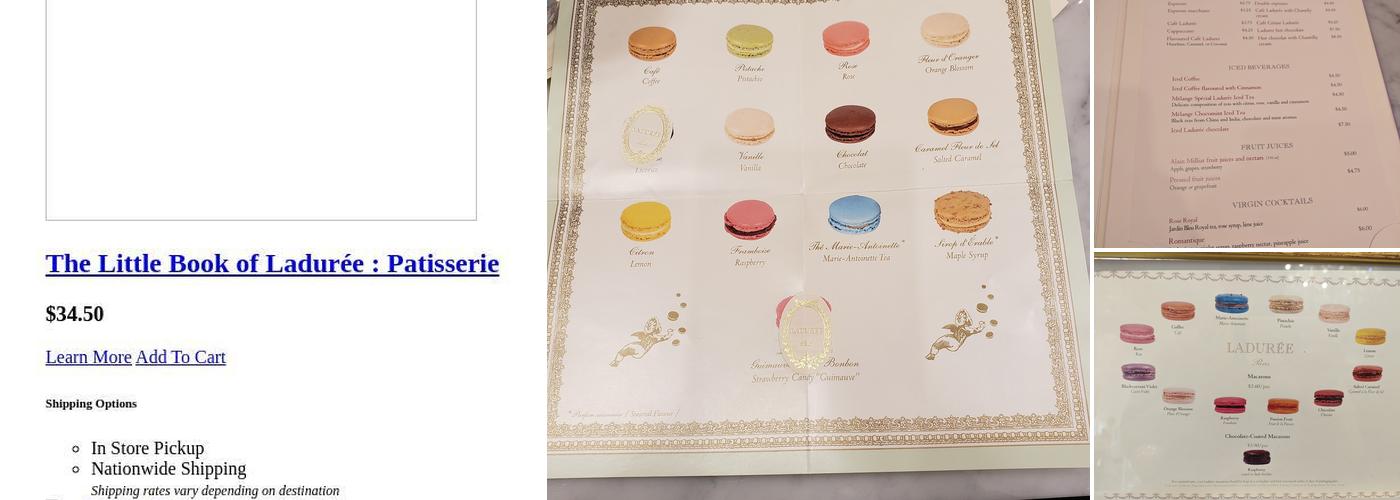 Ladurée Menu