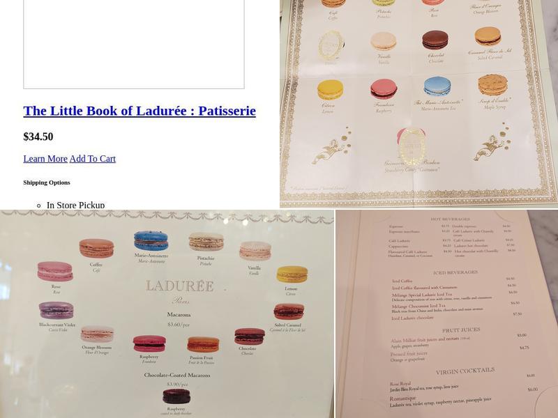 Ladurée Menu