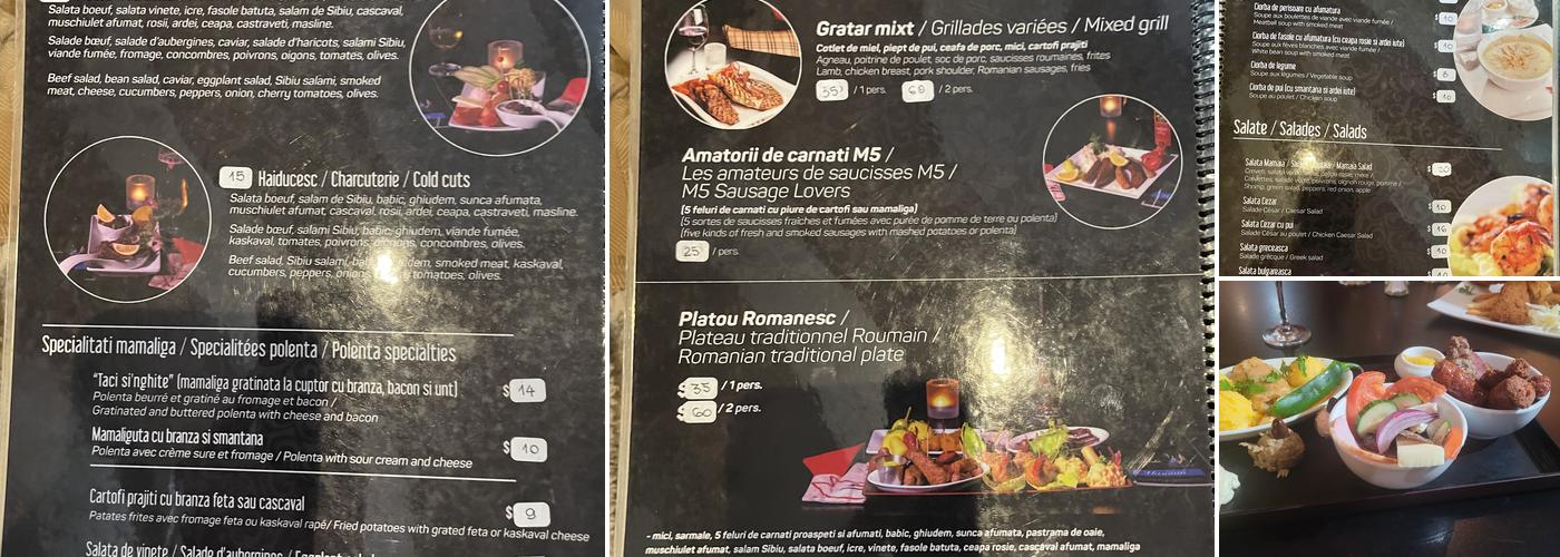 Mamaia Resto Lounge Bar Menu