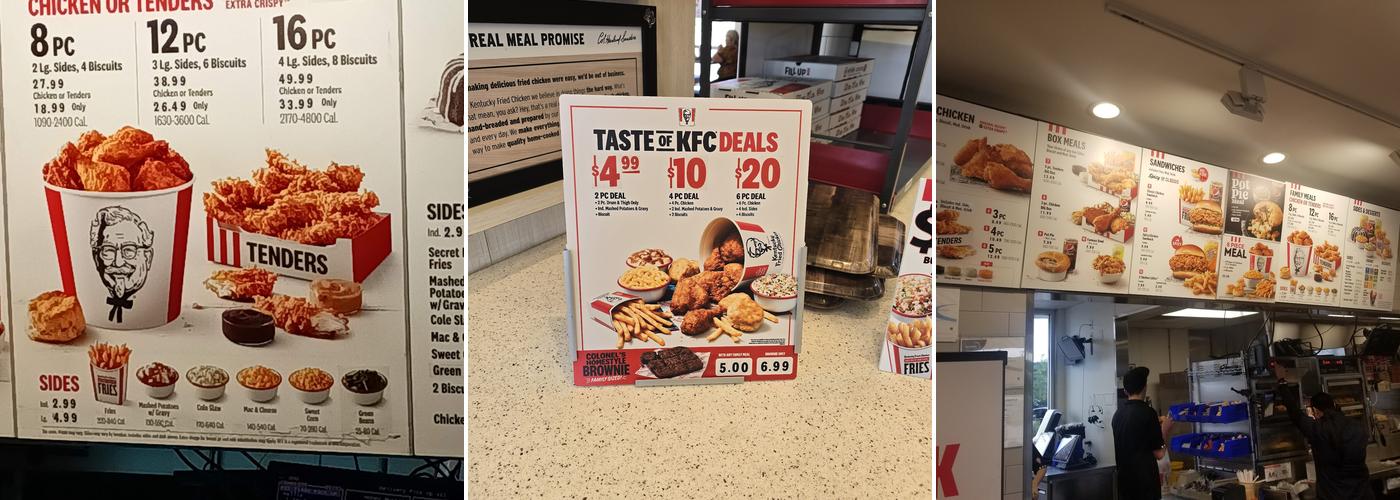KFC Menu