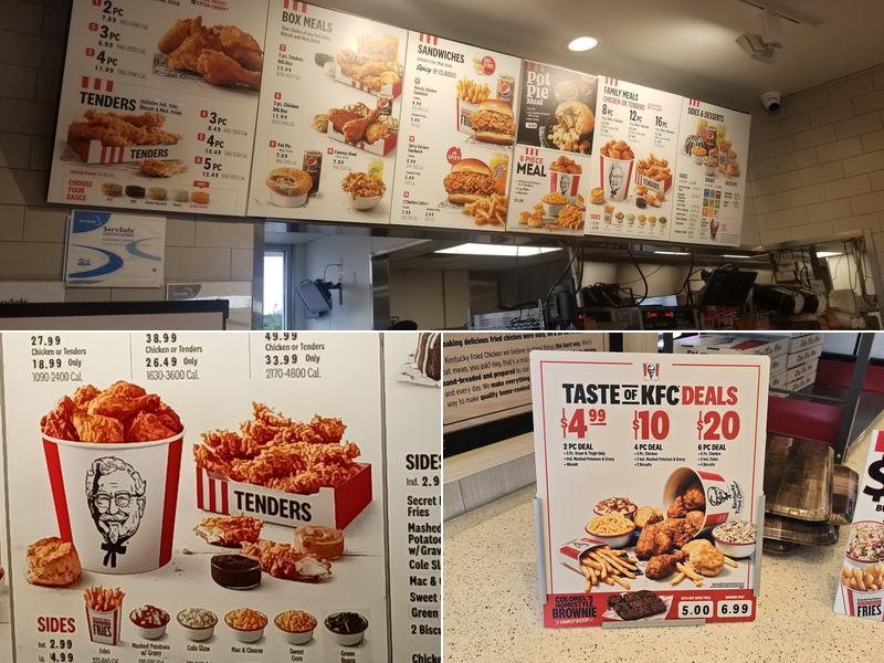 KFC Menu