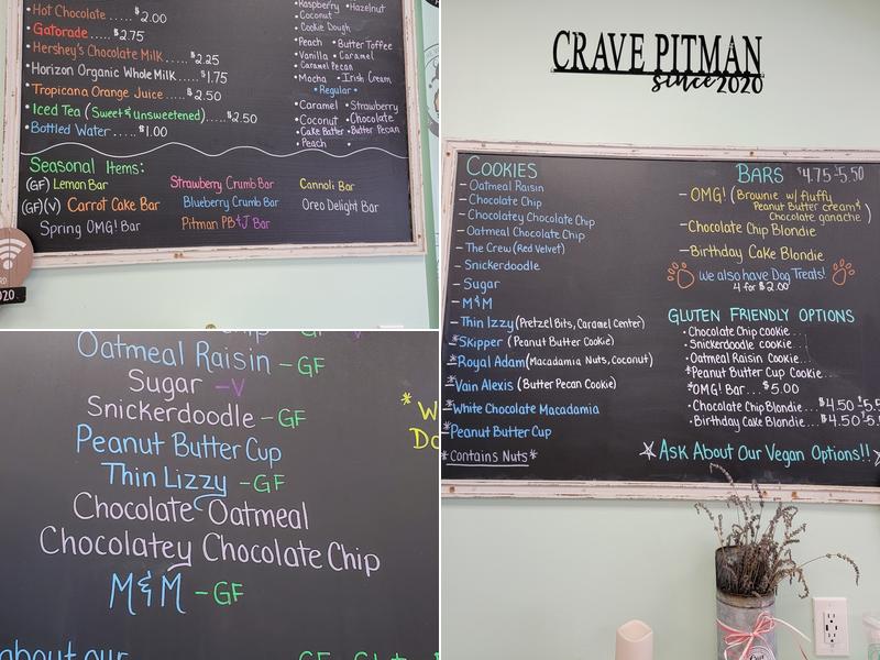 Crave Pitman Menu