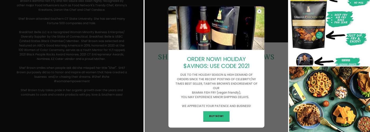 Breakfast Belle LLC Menu